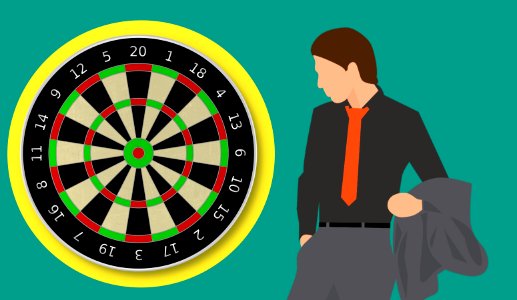 Dartboard Games Illustration. Free illustration for personal and commercial use.