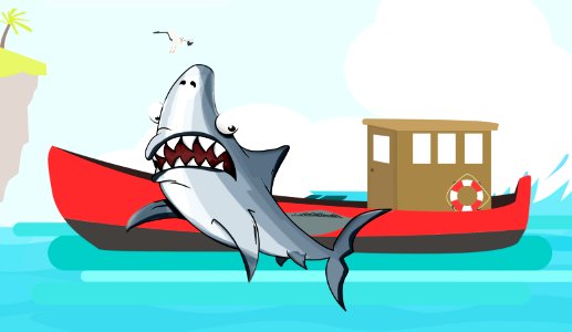 Shark Illustration. Free illustration for personal and commercial use.