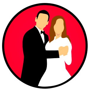 Marriage Illustration. Free illustration for personal and commercial use.
