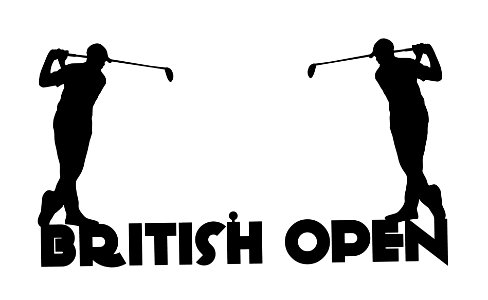 British Open Golf Tournament. Free illustration for personal and commercial use.