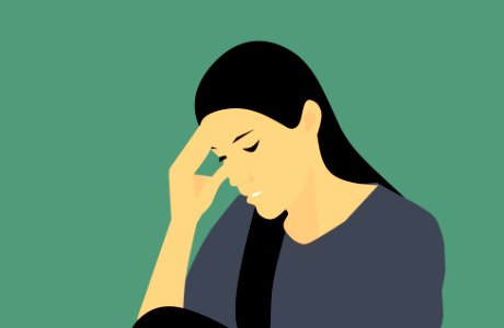 Depressed Woman Illustration. Free illustration for personal and commercial use.