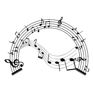 Music Notes Design. Free illustration for personal and commercial use.