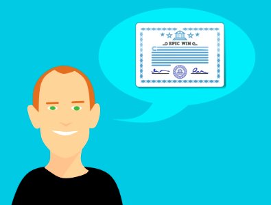 Certification Illustration. Free illustration for personal and commercial use.