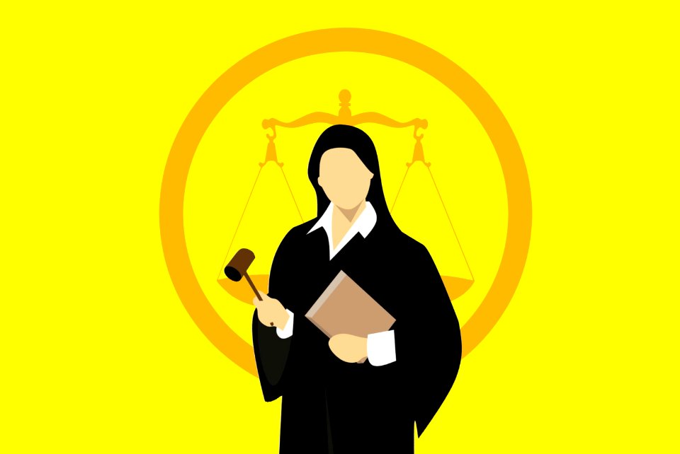 Judge Illustration. Free illustration for personal and commercial use.