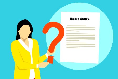 User Guide Illustration. Free illustration for personal and commercial use.