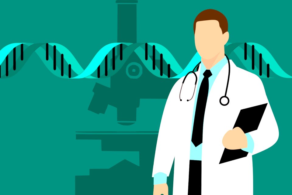 DNA Analysis Illustration. Free illustration for personal and commercial use.