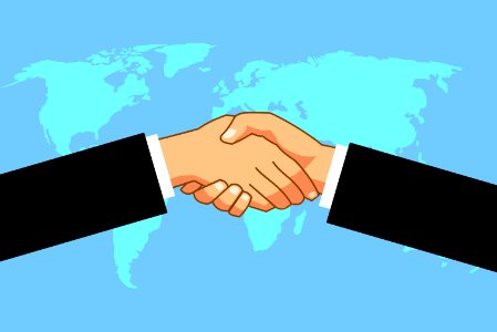 International Business Agreement. Free illustration for personal and commercial use.