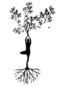 Yoga Pose Silhouette. Free illustration for personal and commercial use.