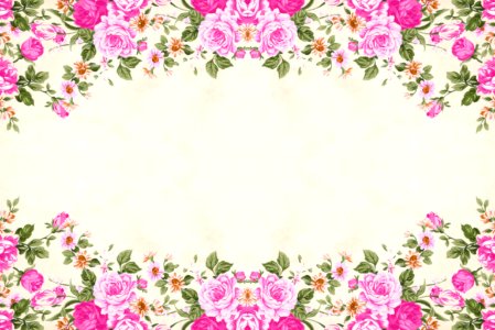 Pink Floral Paper Background. Free illustration for personal and commercial use.