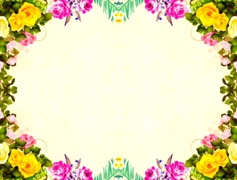 Floral Frame for Card. Free illustration for personal and commercial use.