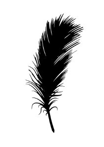 Feather Silhouette. Free illustration for personal and commercial use.