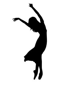 Dancer Silhouette. Free illustration for personal and commercial use.