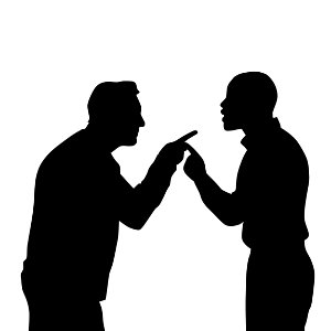 Argument Silhouette. Free illustration for personal and commercial use.