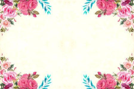 Pink Floral Paper Background