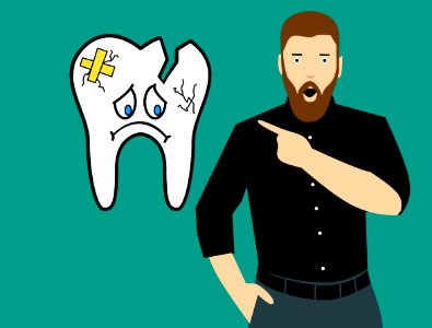 Broken Tooth Illustration. Free illustration for personal and commercial use.