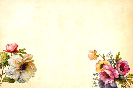 Vintage Floral Illustration. Free illustration for personal and commercial use.