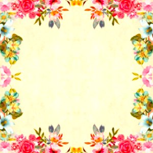 Framed Flower Background. Free illustration for personal and commercial use.