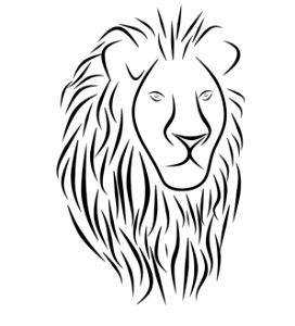 Lion Tattoo Illustration. Free illustration for personal and commercial use.
