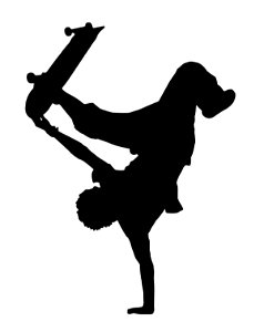 Handstand Silhouette. Free illustration for personal and commercial use.