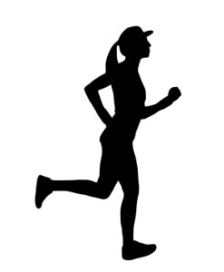 Runner Silhouette. Free illustration for personal and commercial use.