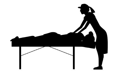 Massage Therapist Silhouette. Free illustration for personal and commercial use.
