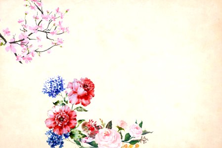 Floral Background Illustration. Free illustration for personal and commercial use.