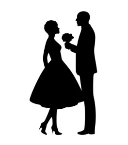 Love Silhouette. Free illustration for personal and commercial use.