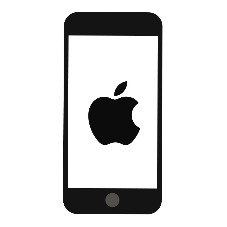iPhone Silhouette. Free illustration for personal and commercial use.