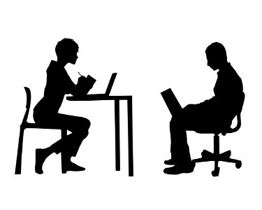 Team Meeting Silhouette. Free illustration for personal and commercial use.