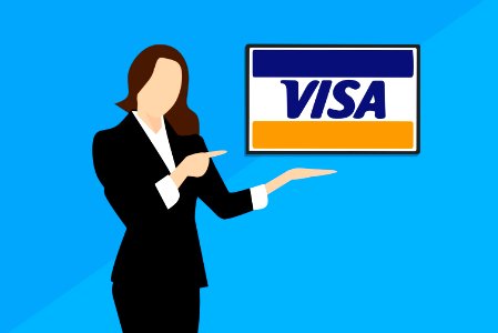 Visa Payment Method Illustration. Free illustration for personal and commercial use.