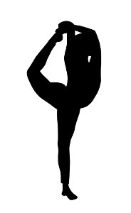 Yoga Stretch Silhouette. Free illustration for personal and commercial use.