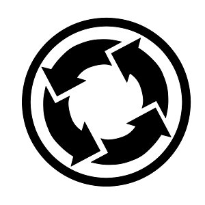 Synchronization Icon. Free illustration for personal and commercial use.