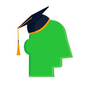 Green Headgear Product Design Mortarboard. Free illustration for personal and commercial use.