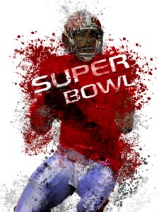 Sport event super bowl. Free illustration for personal and commercial use.