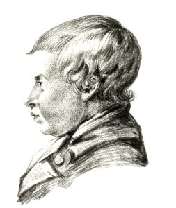 Bust of a boy by Jean Bernard (1775-1883).. Free illustration for personal and commercial use.