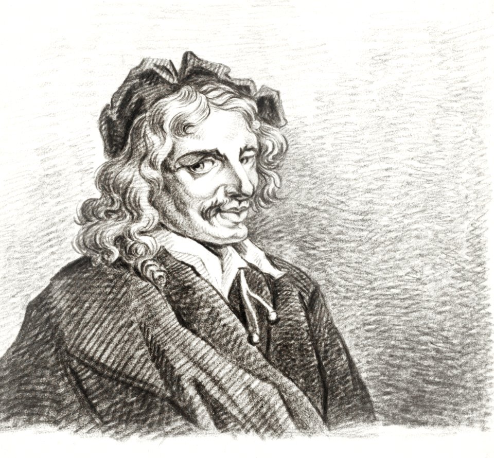 Portrait of Jan Havicksz. Steen by Jean Bernard (1775-1883).