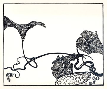 Augurkenplant (1898) print in high resolution by Theo van Hoytema.