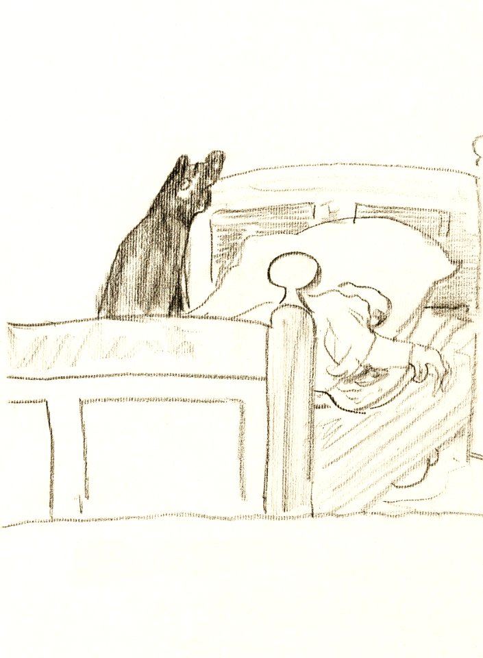 Een zieke in zijn bed print in high resolution (1906) by Theo van Hoytema.