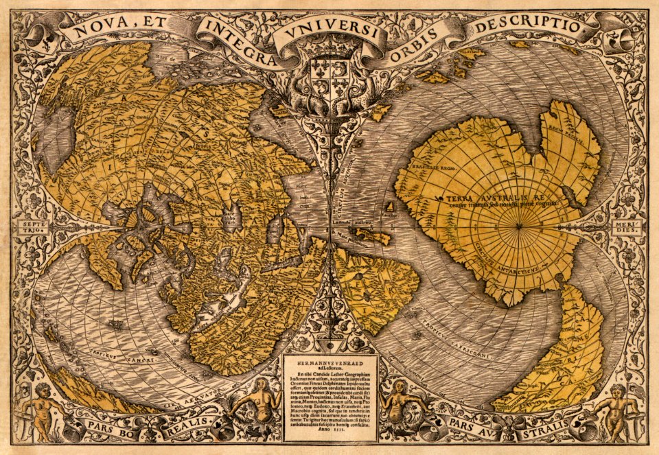 Noua, et integra uniuersi orbis descriptio (1531) by Oronce Finé.