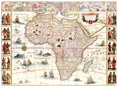 Africæ nova descriptio (1690) by Willem Janszoon Blaeu.. Free illustration for personal and commercial use.
