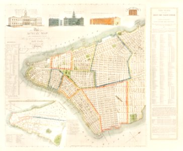 The City of New York: Longworth's Explanatory Map and Plan (1817) by David Longworth.. Free illustration for personal and commercial use.
