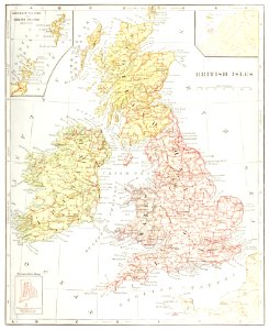 Geography of the British Isles from ten different standpoints, with twenty-one maps (1886) by Thomas McLaren Davidson.. Free illustration for personal and commercial use.