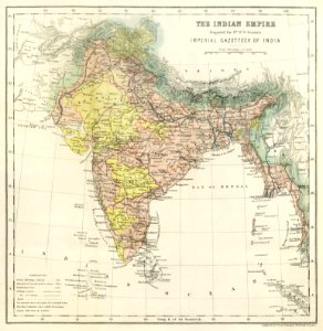 Second Edition of The Imperial Gazetteer of India (1885) by William Wilson Hunter.. Free illustration for personal and commercial use.