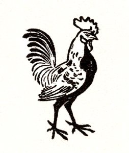 Rooster (1901) by Julie de Graag (1877-1924).. Free illustration for personal and commercial use.
