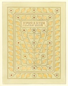 Design for Herbarium book cover by Julie de Graag (1877-1924).. Free illustration for personal and commercial use.
