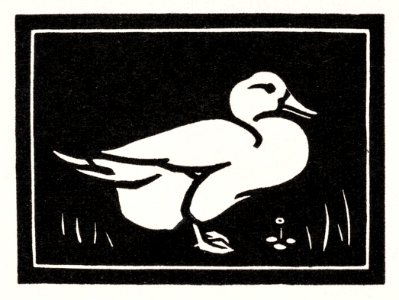 Duck (1923-1924) by Julie de Graag (1877-1924).. Free illustration for personal and commercial use.