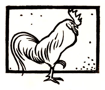 Rooster by Julie de Graag (1877-1924).. Free illustration for personal and commercial use.
