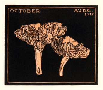 October (1917) by Julie de Graag (1877-1924). Digitally enhanced by rawpixel. Free illustration for personal and commercial use.