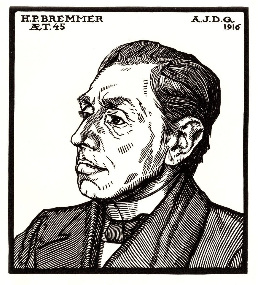 Portrait of Hendricus Petrus Bremmer (1916) by Julie de Graag (1877-1924).