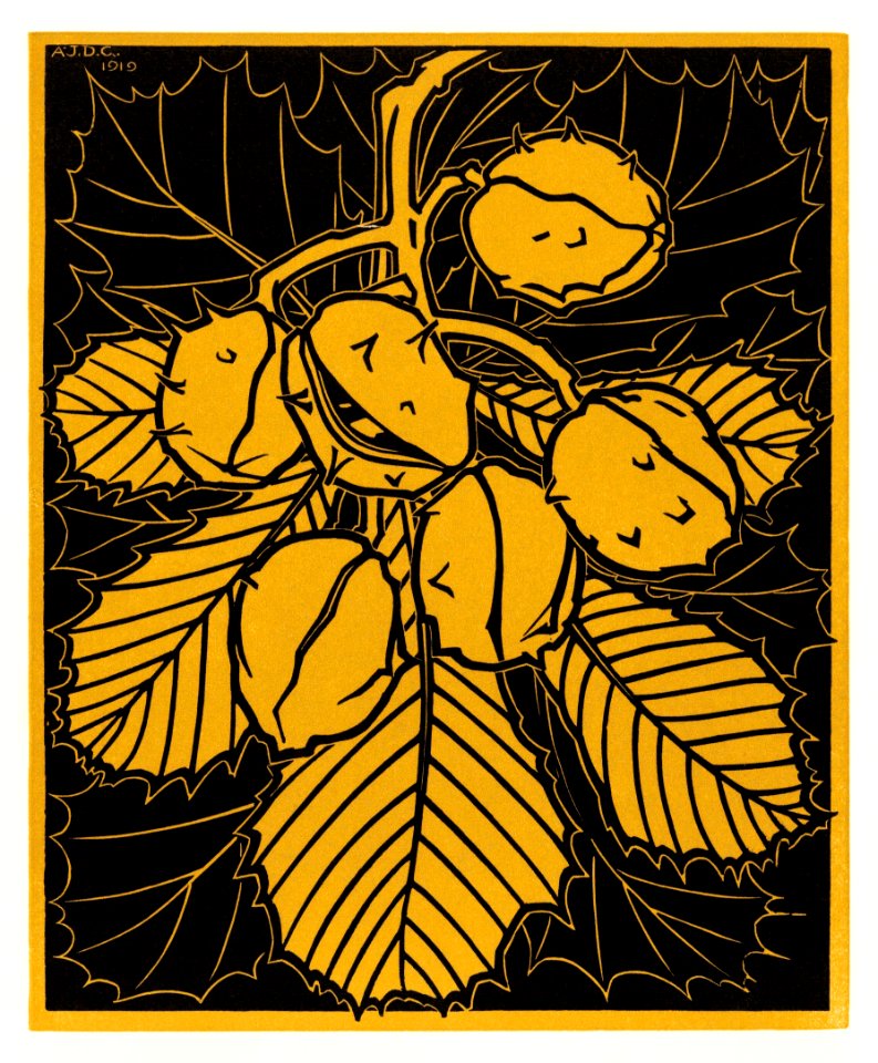Chestnut branch (1919) by JJulie de Graag (1877-1924).